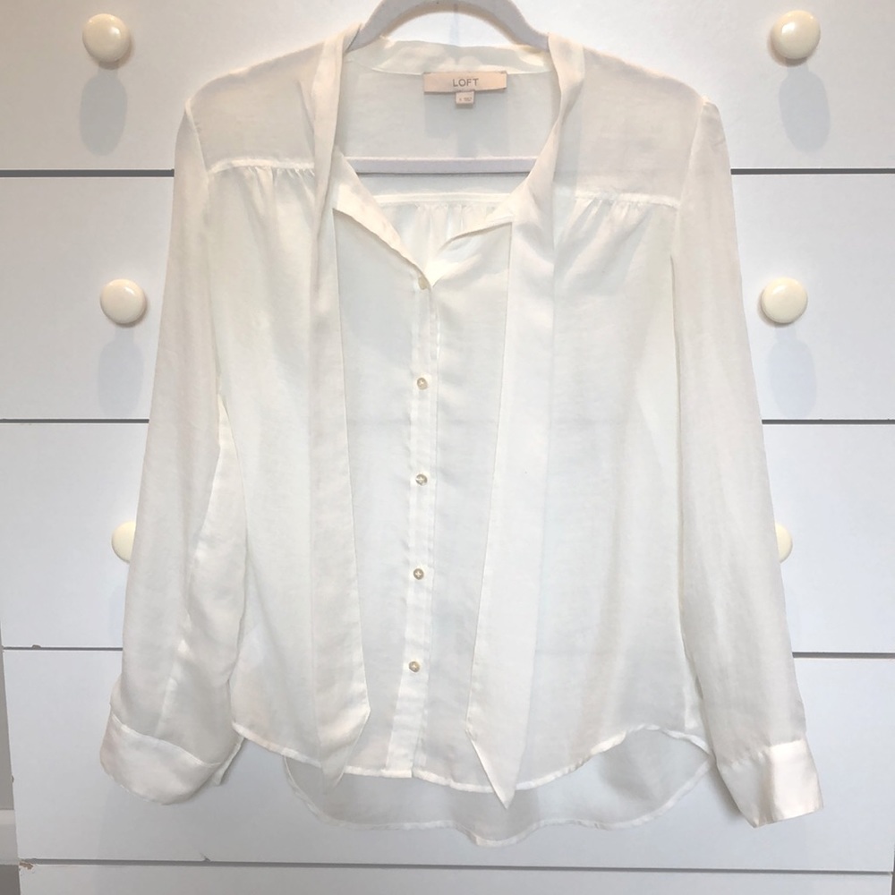 Loft sheer blouse